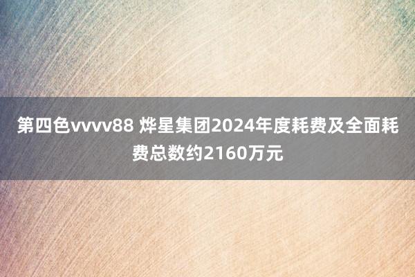 第四色vvvv88 烨星集团2024年度耗费及全面耗费总数约2160万元